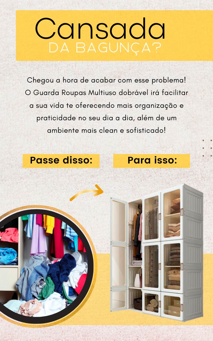 Cansada da bagunça?